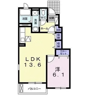 グラシオッソ【1階】の間取り