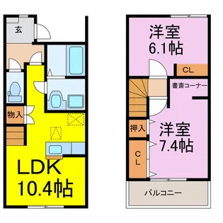埼玉県加須市大越【一戸建】の間取り