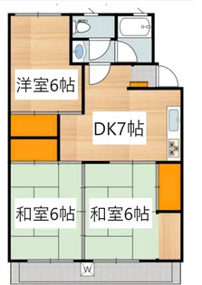 清正ハイツ【1階】の間取り