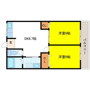 マキシマムドリームII【2階】の間取り