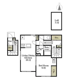 コート自由ヶ丘【2階】の間取り