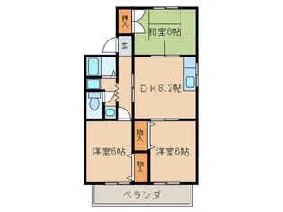 エディフィスコウノスC【1階】の間取り