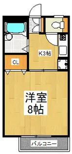 カレッタS【1階】の間取り