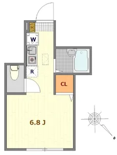 東京都調布市下石原2【アパート】の間取り