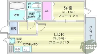 ディー・フレット【2階】の間取り