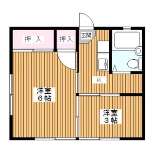 2Kの間取り画像