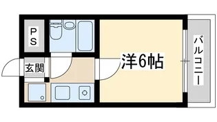 ミフネセントラルベア東淀川【8階】の間取り