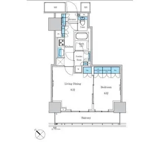 パークアクシス滝野川ラ ブリーズ【7階】の間取り