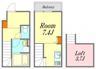 広島県廿日市市須賀【アパート】の間取り