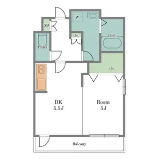 アクア・レアーレ青葉台【7階】の間取り