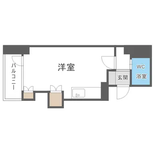 北海道札幌市中央区南二条東2【マンション】の間取り