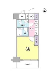 セレーノ品川【4階】の間取り