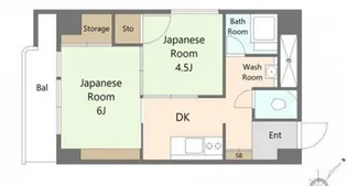 シャンボール東雲【6階】の間取り