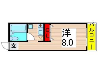 ゴ-ルドマンション【4階】の間取り