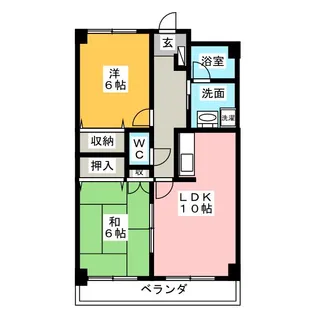 第三幸喜ビル【5階】の間取り