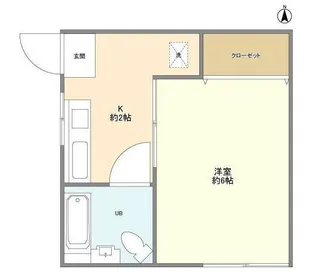 コーポ・リリー【1階】の間取り