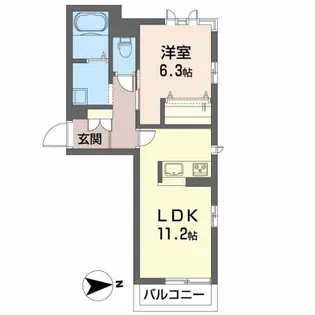 ジオベレオM【3階】の間取り