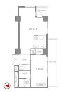 PIPE パイプ【5階】の間取り