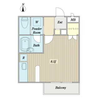 クレストリッジ・プレイスI【1階】の間取り
