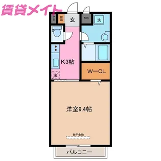 ハーバーサイドINB【1階】の間取り