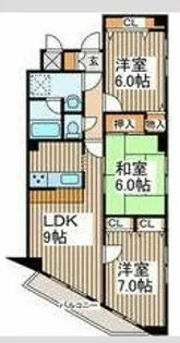 サンライズ中央林間I【2階】の間取り