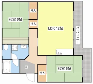 エイトハイツ坂本【4階】の間取り