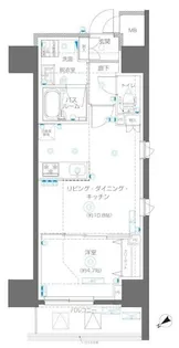 東京都荒川区南千住1【マンション】の間取り