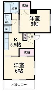 グリュックF88【1階】の間取り