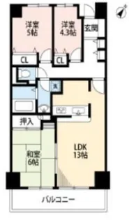 埼玉県戸田市笹目4【マンション】の間取り