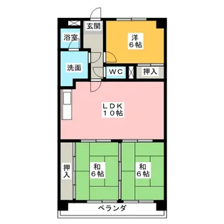 メゾン萩野【8階】の間取り