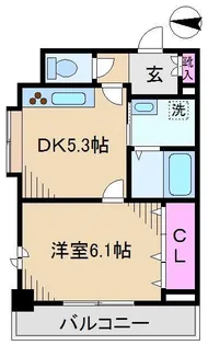 サンライズ中十条【5階】の間取り