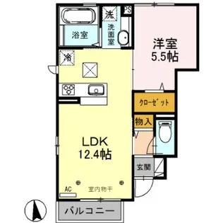 プランドール【1階】の間取り