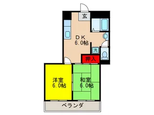 グレ-スニシオ【3階】の間取り