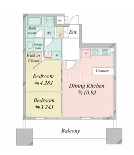 市ヶ谷スクエアレジデンス(旧・市ヶ谷東急ビル STUDIO)【11階】の間取り