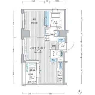 東京都中央区新川1【マンション】の間取り