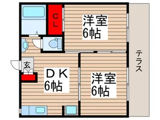 SSハイツ【1階】の間取り