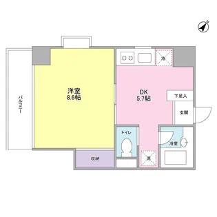 サンフラワー第6【3階】の間取り