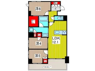 アイガーデン川口【2階】の間取り