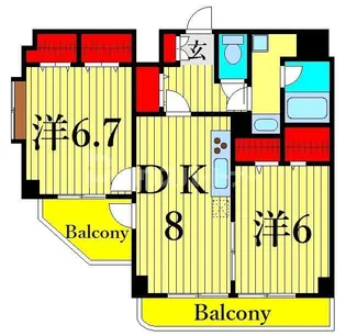 桜館【4階】の間取り