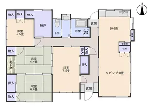 栃木県宇都宮市駒生町【一戸建】の間取り