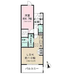 Heathgate Daizawa(ヒースゲート代沢)【1階】の間取り