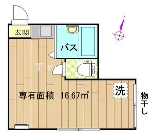 東京都杉並区方南1【アパート】の間取り