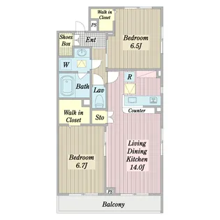 クレールK【3階】の間取り