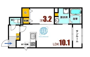 広島県安芸郡海田町三迫1【アパート】の間取り
