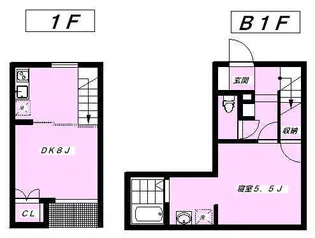 DUPLEX NAKANO【1階】の間取り