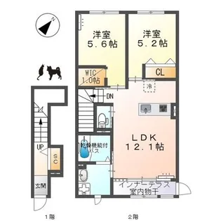グレーシア【2階】の間取り
