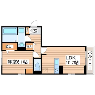 レフアなないろの里【2階】の間取り