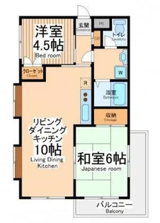 ダイヤハイツ西門【1階】の間取り