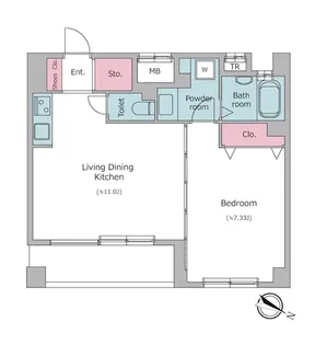 東京都中央区日本橋本町3【マンション】の間取り