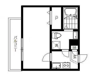 インベスト蒲田East7【1階】の間取り